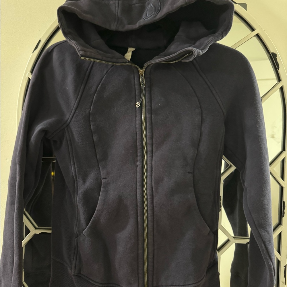 Lululemon Black Zip-Up Scuba Hoodie